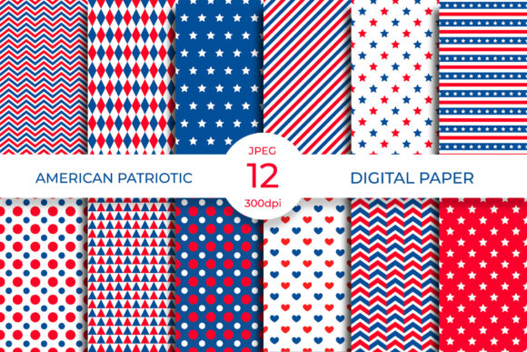 American Patriotic Digital Paper: A Versatile Resource for Creative and Commercial Use