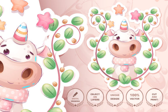 Childish Cartoon Character Magic Unicorn: A Creative Powerhouse for Every Project