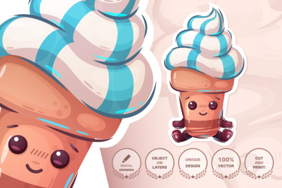 Cute Ice Cream - Seamless Pattern and St: A Versatile Design Tool for Modern Creatives