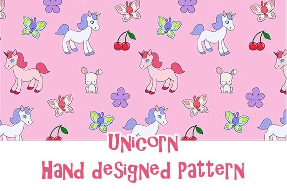 Cute Unicorn Fantasy Pattern: A Magical Addition to Your Design Projects