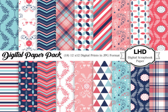 Digital Patterned Paper Backgrounds