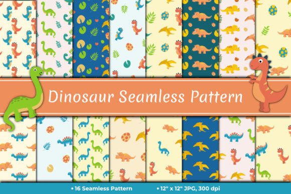 Dinosaur Seamless Pattern