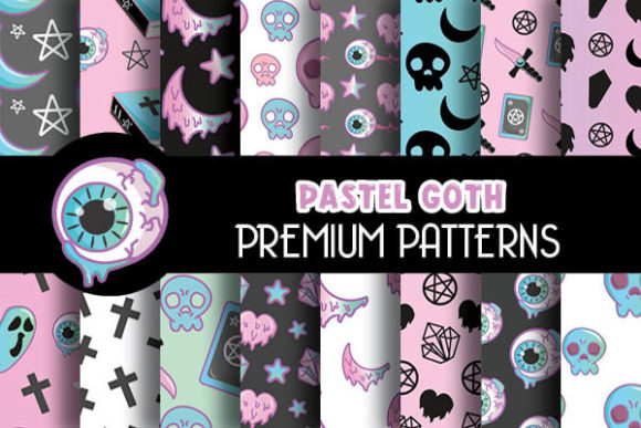 Pastel Goth Digital Papers Pattern: A Creative Revolution for Modern Designers