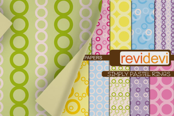 Pastel Rings Digital Papers: A Vibrant Addition to Your Creative Projects