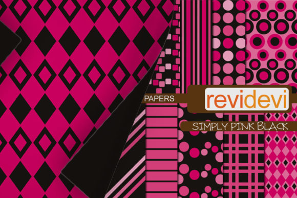Pink Black Digital Papers: A Versatile Choice for Creative Projects