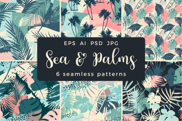 Sea Palms: Modern Abstract Design for Creative Professionals