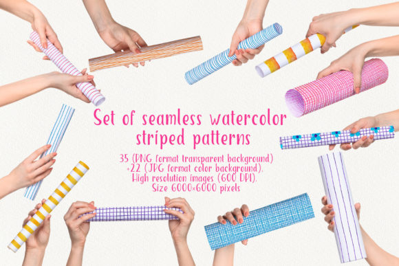 Set of Seamless Watercolor Pattern: A Versatile and Creative Resource