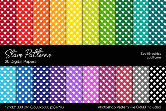 Stars Rainbow Digital Papers: A Creative Resource for Every Project