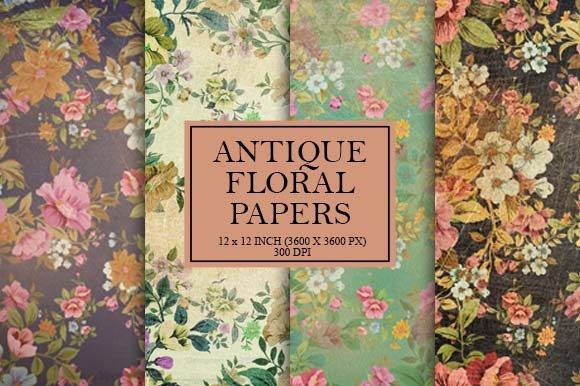 Vintage Floral Scrapbook Paper: A Timeless Addition to Your Creative Projects
