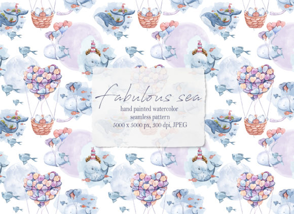 Watercolor Nautical Seamless Pattern: A Versatile Design for Modern Creativity