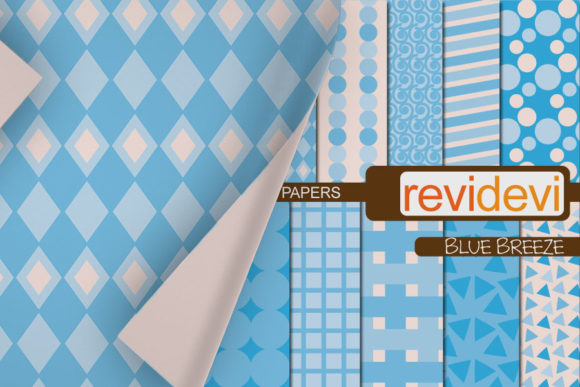 Winter Blue Digital Papers